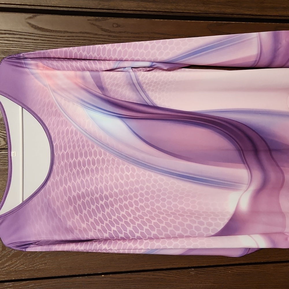 Purple and Pink Women's Top